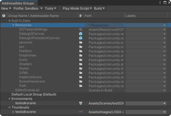 AddressablesGroups