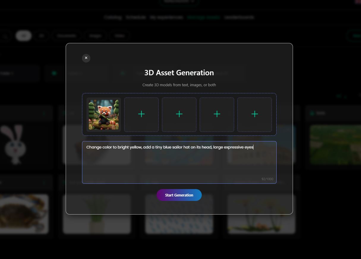Image and Text Prompt Generation